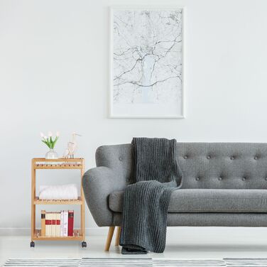 Сервісний столик Relaxdays з бамбука на 3 ярусах