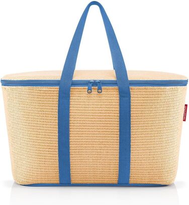 Сумка-холодильник Reisenthel Raffia Blue - зручна для пікніка, покупок та подорожей