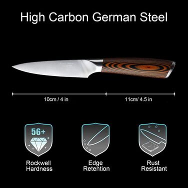 Професійний ніж для кухні Nakiri, 7 дюймів, ніж-сіка, з високоякісної сталі, для кухні та ресторану