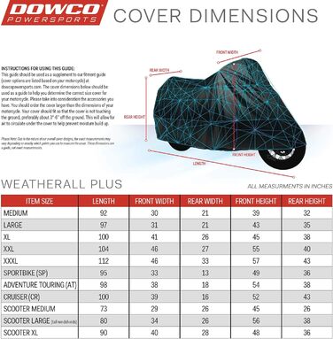 Водонепроникний чохол для мотоцикла Dowco Guardian 50005-07 WeatherAll Plus Indoor/Outdoor Waterproof, сірий, XX-Large XXL Grey