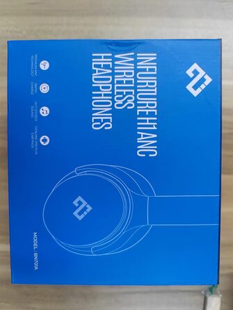 Накладні навушники Bluetooth 5.0 з шумозаглушенням, Hi-Fi, 40 год, швидка зарядка, Чорний