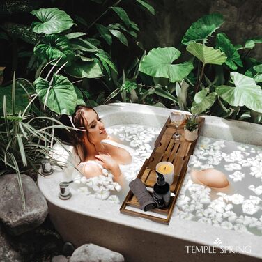 Підставка для ванни Temple Spring з акціїї (складні, дерев'яні) - аксесуари для ванної кімнати