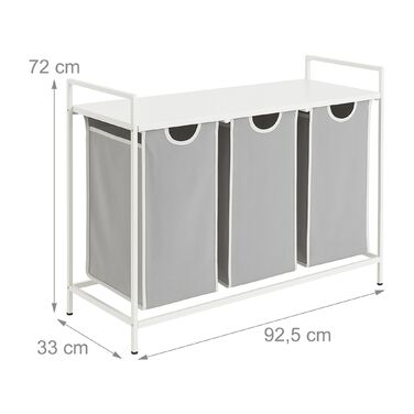 Організатор для білизни Relaxdays з 3 відділеннями та полицею