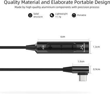 Підсилювач для навушників SoundMAGIC A30 HiFi ЦАП 600 Ом Type-C для Android та ПК