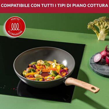 Сковорода Lagostina Vivissima 20 см з керамічним покриттям, для всіх типів плит, включаючи індукцію