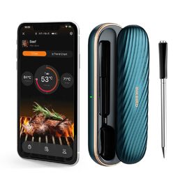 Бездротовий термометр Inkbird для м'яса з Bluetooth, IP67, 91м, для гриля, BBQ, духовки, копчення, ротисерії (INT-11X-B)