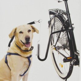 Велосипедний повідець DRULINE для собак-Проставка для велосипеда-тримач для велосипеда - сталь сріблястий / чорний / нейлон-близько 125 см - механізм швидкого кріплення - вкл. Кріпильний матеріал модель 2