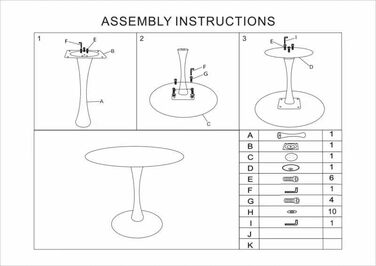 Круглий обідній стіл для кухні, вітальні, балкону. Діаметр 70 см, білий.