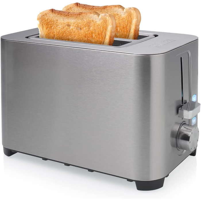 Сталевий тостер Princess 142402 2 - 7 регульованих рівнів - 1400 Вт (2 тости, короткий слот)