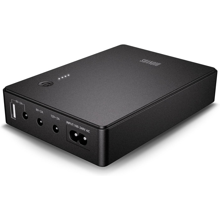 Mini UPS для роутера, модема, камери: безперебійне живлення 37Wh, USB 5V/9V/12V, AC-DC