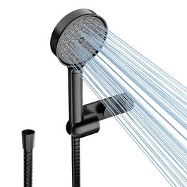 Фільтр для душу Cobbe зі шлангом, ручна лійка з 3 вугільними фільтрами, душова лійка з 6 режимами, високонапірний економний душ з фільтром від накипу для жорсткої води, видаляє 99% хлору (Чорний63)