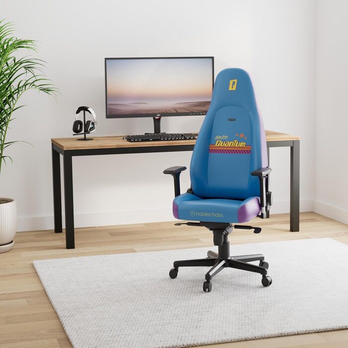 Noblechairs ICON Cognac/Schwarz - Ігровий крісло Noblechairs з підлокітниками, 150 кг, ергономічне, офісне, з підлокітниками та подушками