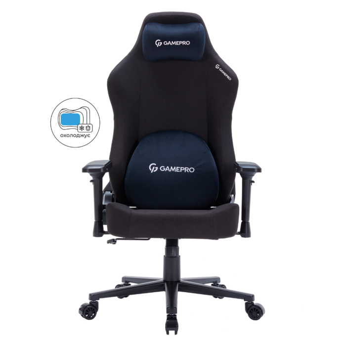 Крісло ігрове GamePro FGC750B Fabric Black