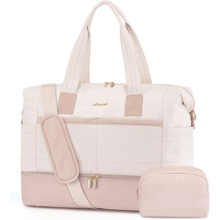 Сумка-мішок LOVEVOOK для подорожей, велика дорожня сумка для жінок, 52x38x25 см, 50 л, з відділенням для взуття та косметичкою