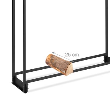 Поличка для дров Relaxdays з кришкою