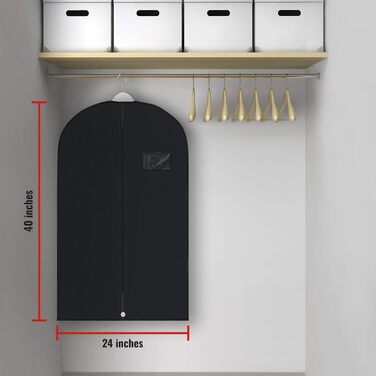 Чохли для одягу на вішалку - 6 шт. (60