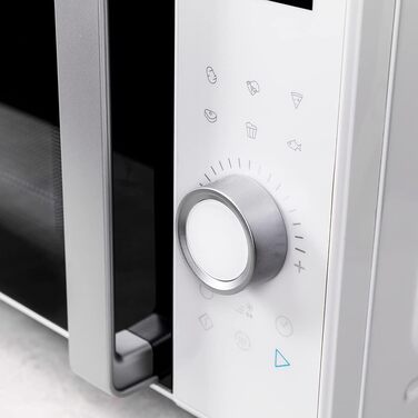 Мікрохвильова піч Cecotec GrandHeat 2500 Flatbed Touch White 800 Вт, 25 л - сенсорне управління, 8 програм, таймер