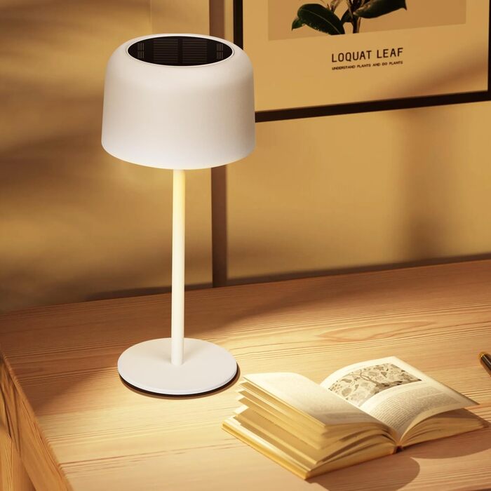 LED настільна лампа Aigostar акумуляторна, торшер бездротовий, сенсорне керування, 3 режими кольору, IP54 вологостійка, для дому та саду