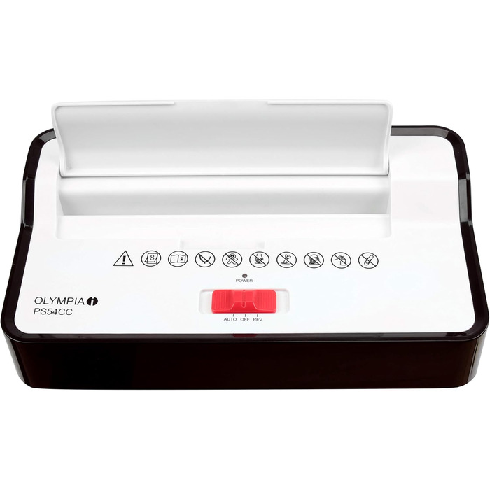 Шредер для документів Olympia PS 54 CC Profi Aktenvernichter – безпека P4, різений ніж, 8 аркушів, для офісу