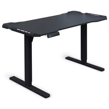 Стіл Mealux PowerDesk Carbon RGB з електрорегулюванням висоти (арт. EVO-201 Carbon / B)