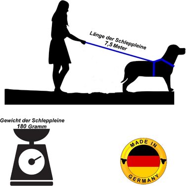 Собачий повідець Twinkys Style, зроблений в Німеччині, гумовий повідець для собак шириною 15 мм для собак вагою до 15 кг - з ремінцем на зап'ясті оранжевого кольору (7,5 метра, Помаранчевий від 15 мм до 15 кг)
