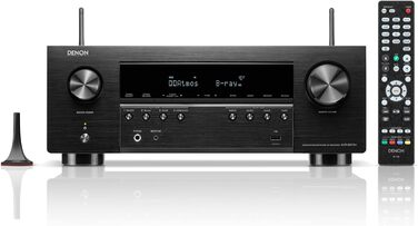 Канальний AV-ресивер Denon AVR-S970H, Dolby Atmos, 8K HDMI, Bluetooth, Wi-Fi, Alexa, Чорний, 7.2-