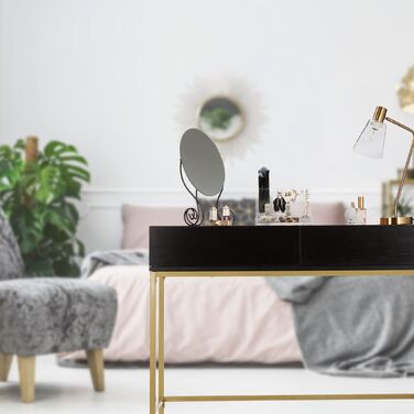 Столик-консоль Relaxdays Золотий Чорний