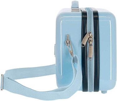Дитяча сумка Disney Frozen Крижана королева Природа-це диво 50x39x20 смс жорсткий корпус з АБС комбінований замок 34L 2,1 кг 4 колеса Ручна поклажа (синя, сумка для туалету Destiny)