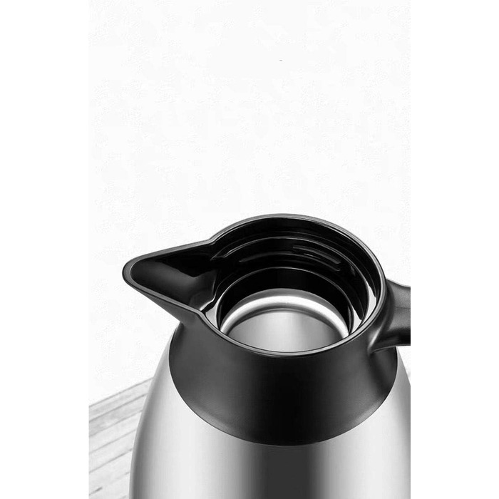 Термоізольована каструля/термос 2L з нержавіючої сталі, подвійні стінки, вакуумна ізоляція, рожевий (срібло)