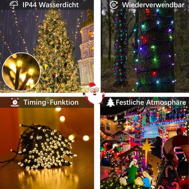 Гірлянда світлодіодна Hopelit, 50 LED, 5 м, з таймером, 8 режимів, для дому та саду, вологостійка, на батарейках