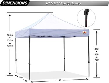 Павільйон ABCCANOPY Flatpavillon, розкладний садовий намет для свят