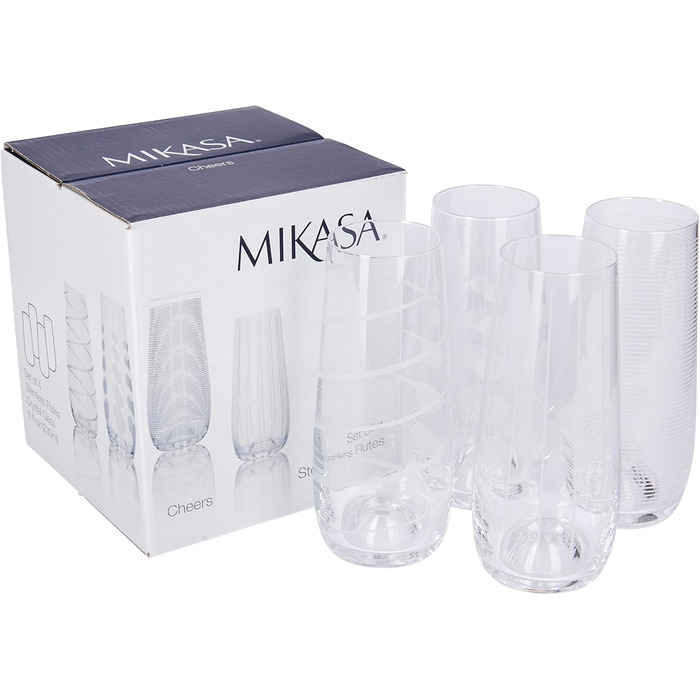 Кристальні келихи для білого вина Mikasa Cheers, набір 4 шт, 450 мл