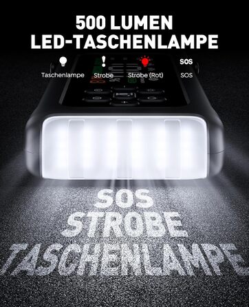 Портативний пусковий пристрій 5000A з компресором 150PSI, 12V, для автомобілів, з ліхтариком, рукавичками