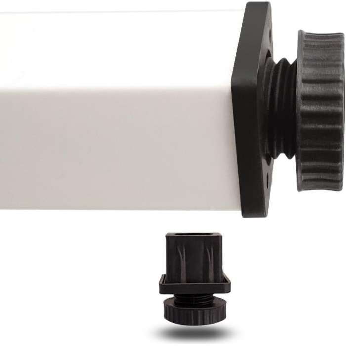 Розкладний комп'ютерний стіл / письмовий стіл 120x60 см з дерева та металу, білий (AC5AW)