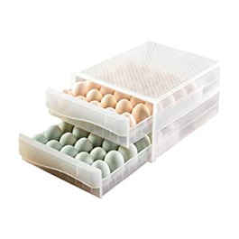 Ящик для зберігання яєць, прозорий двошаровий ящик для яєць, тип ящика для яєць, складаний зберігання, портативний контейнер для яєць f