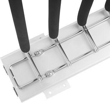 Висувна вішалка для штанів, полиця для штанів у шафу, 9 тримачів для шарфів, висувна вішалка для штанів, одягу, краваток, шарфів, глибина шафи 48 см (правий монтаж)