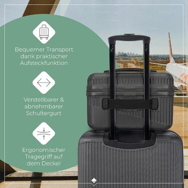 Набір валіз Travelite Bali (3 шт.): L/M/S, зелений, ABS, з TSA замком