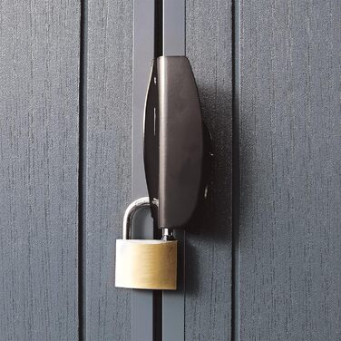 Садовий будинок Keter Darwin 2,8 м², сірий (6x8) - пластиковий, з вентиляцією та одними дверима, 25x184x205 см