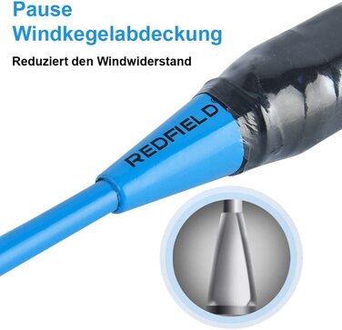 Набір для бадмінтону Редфілд, 2 ракетки для бадмінтону, 2 волана, сумка для перенесення, 2 попередньо встановлені ручки, набір для бадмінтону на 2 гравця, ракетки для бадмінтону, набір для бадмінтону для спорту і розваг