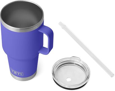 Термокружка YETI Rambler з кришкою-соломинкою, 1 л (35 oz), колір Ultra Marine Violet