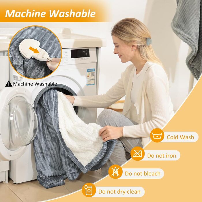 Електрична ковдра ITSHINY 180x135 см з цифровим регулятором, 6 режимів нагріву, таймер 1-10 годин, захист від перегріву, пральна машина, м'який фланель, сірий колір