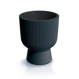 Квітчар з підставкою, пластиковий горщик для квітів, великий горщик для рослин (DBMIS Антрацит, діаметр 40 см)