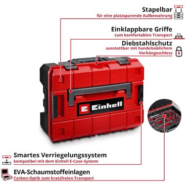 Набір інструментів Einhell E-CASE 80 шт. в кейсі - для дому, майстерні, ремонту