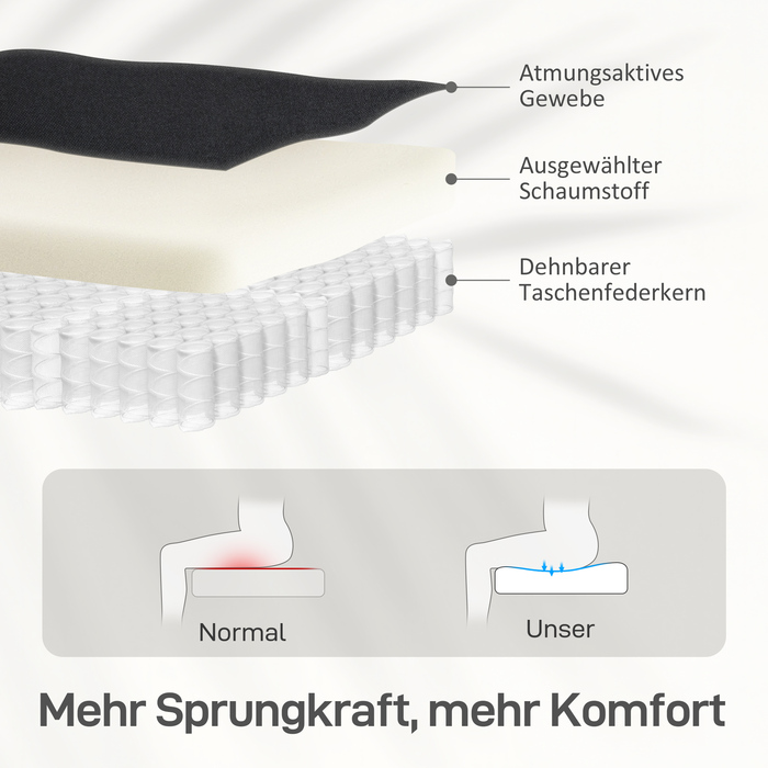 Крісло-релакс з регульованим нахилом спинки, висувним підставкою для ніг, пружинним блоком Bonnell, до 150 кг, чорного кольору