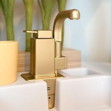 Дерев'яна кухня Мамабрум XXXL з LED-підсвічуванням та диспенсером для кубиків льоду - дитяча кухня з аксесуарами (мікрохвильова піч, посуд, столові прибори) для дітей 3+