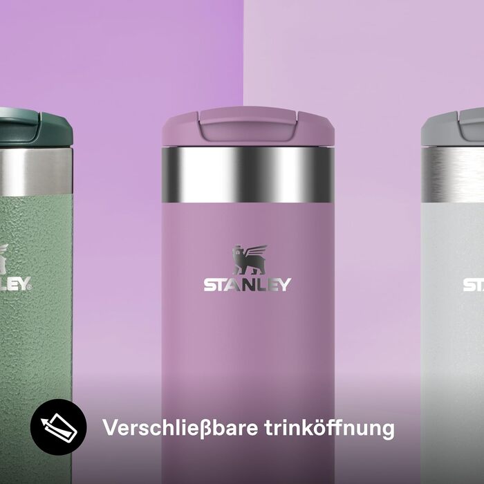 Термокружка Stanley Aerolight Transit - 0.35L, Ліловий - Зберегає тепло до 6 годин, для кави, з можливістю миття в посудомийній машині