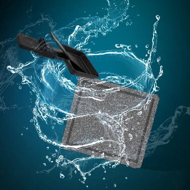 Електричний гриль-ракушетка Cecotec Raclette Cheese&Grill 16000 Inox на 8 осіб, 1400 Вт, з регулюванням температури, 2 грильні пластини (алюміній 20x22 см та натуральний камінь 20x22 см), 8 сковорідок та 8 лопаток