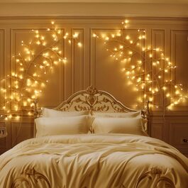 Льо́хтова́ гі́лка́ Daylumi з 96 LED, 8 режимів, для декорування стін, вітальні, енергоклас F