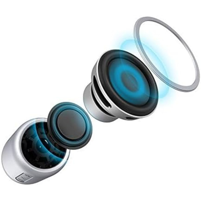 Портативна Bluetooth колонка Anker Soundcore Mini срібна: 15 годин роботи, FM радіо, потужний бас
