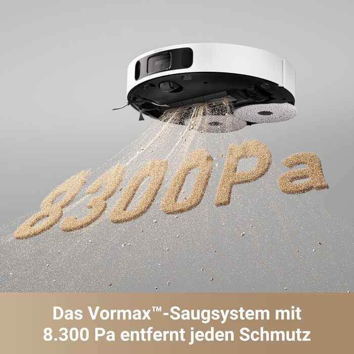 Dreame X30 Ultra: робот-пилосос та миючий робот з автоматичною очисткою, знімний миючий моп, інтелектуальна очистка килимів, потужність всмоктування 8300 Pa, білий